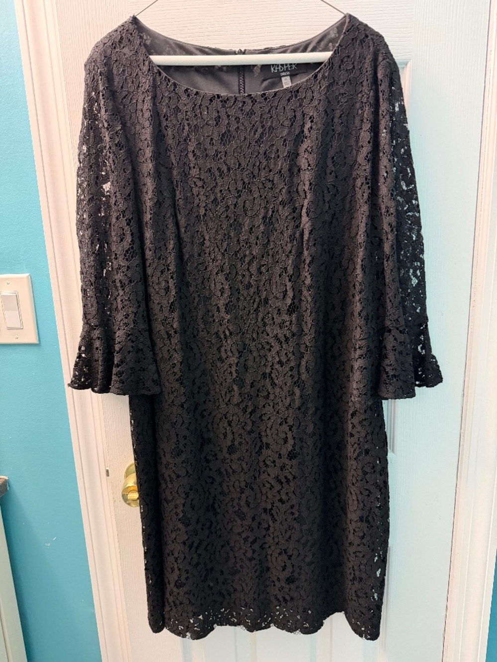 Women’s Kasper black lace dress